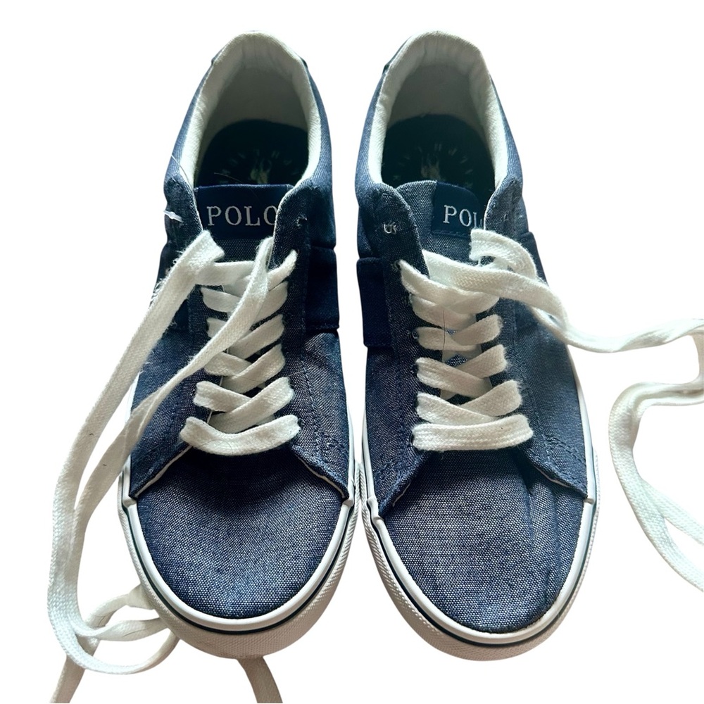 Boy’s Polo Blue Denim Sneakers